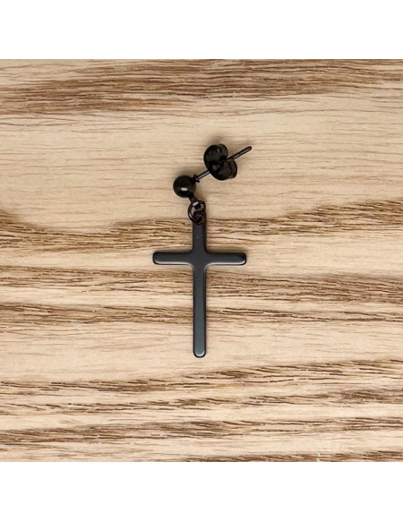 Croix pendante noire 1pcs