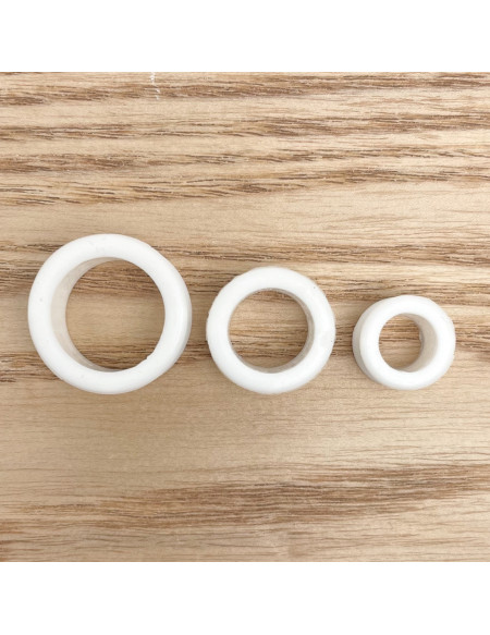 Ecarteur tunnel Silicone blanc 1pcs