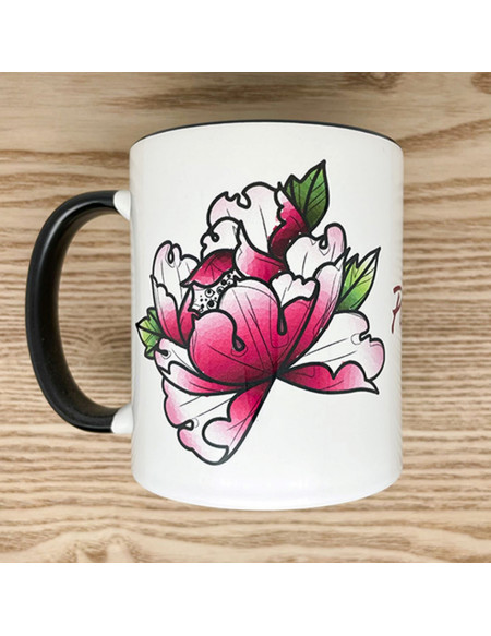 Mug "Pivoine Art Tattoo"