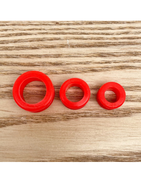 Ecarteur tunnel Silicone rouge 1pcs
