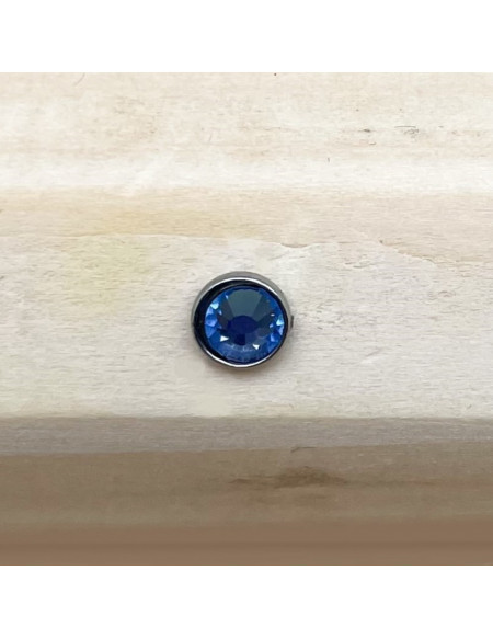 Microdermal brillant bleu 4mm