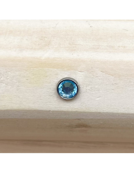 Microdermal brillant bleu clair 4mm