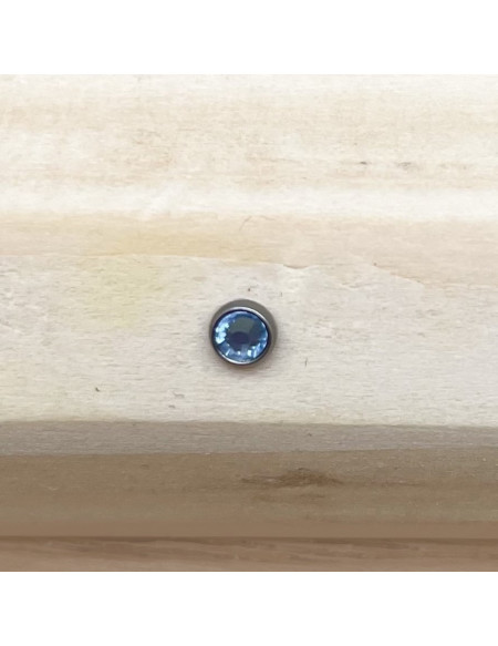 Microdermal brillant bleu 3mm