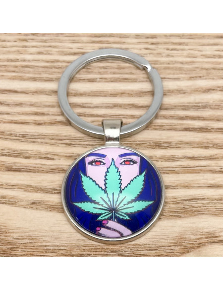 Porte clef cannabis 